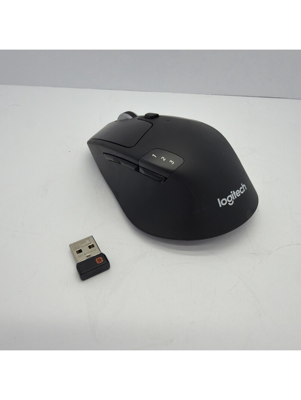 Logitech M720 Triathlon Wireless Mouse, Bluetooth, USB Unifying Receiver